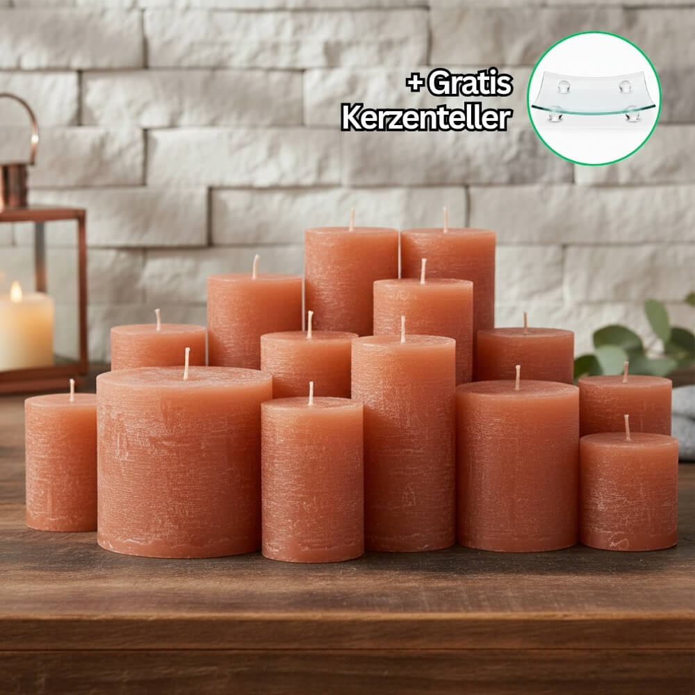 Rustik Kerzenset Terracotta 4,5kg